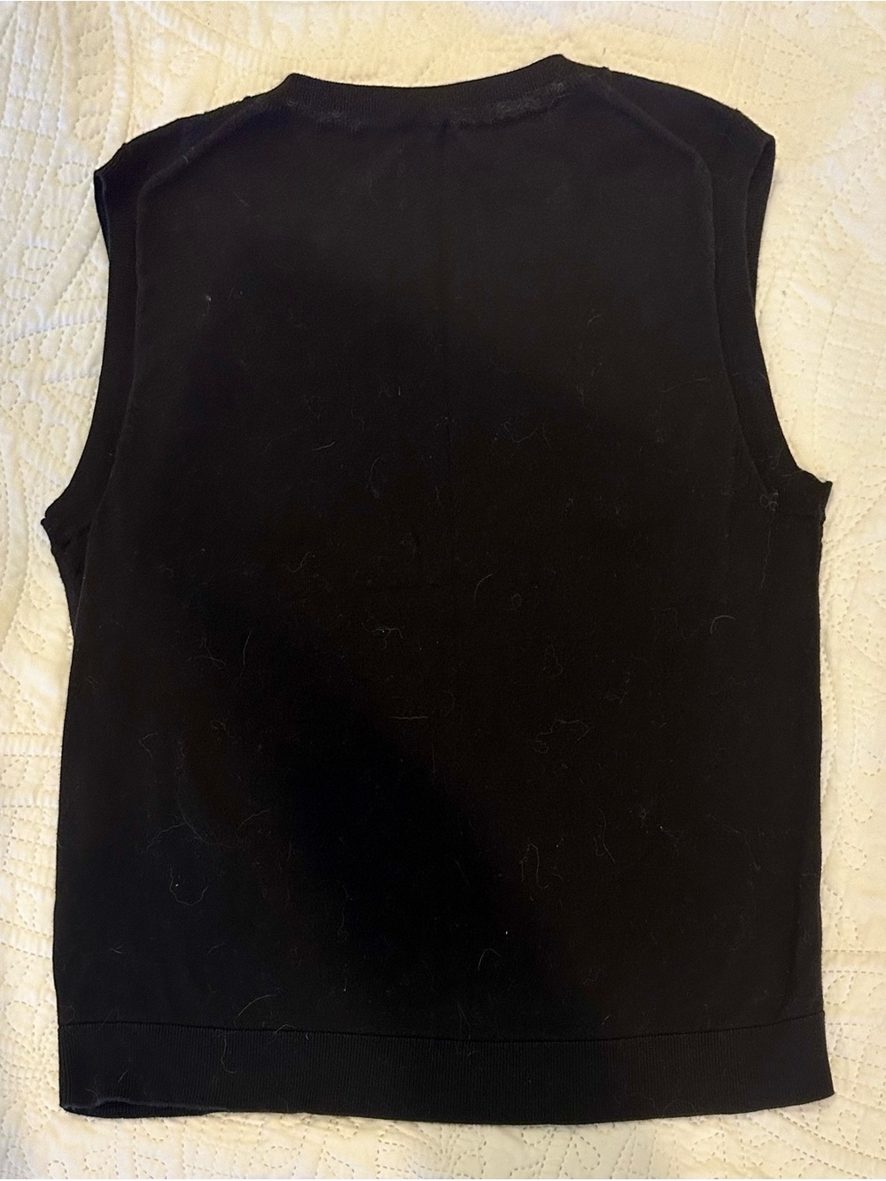 J. Crew Black Ribbed Sleeveless Knit Tank